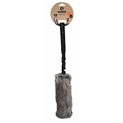 Hundleksak med kaninpäls